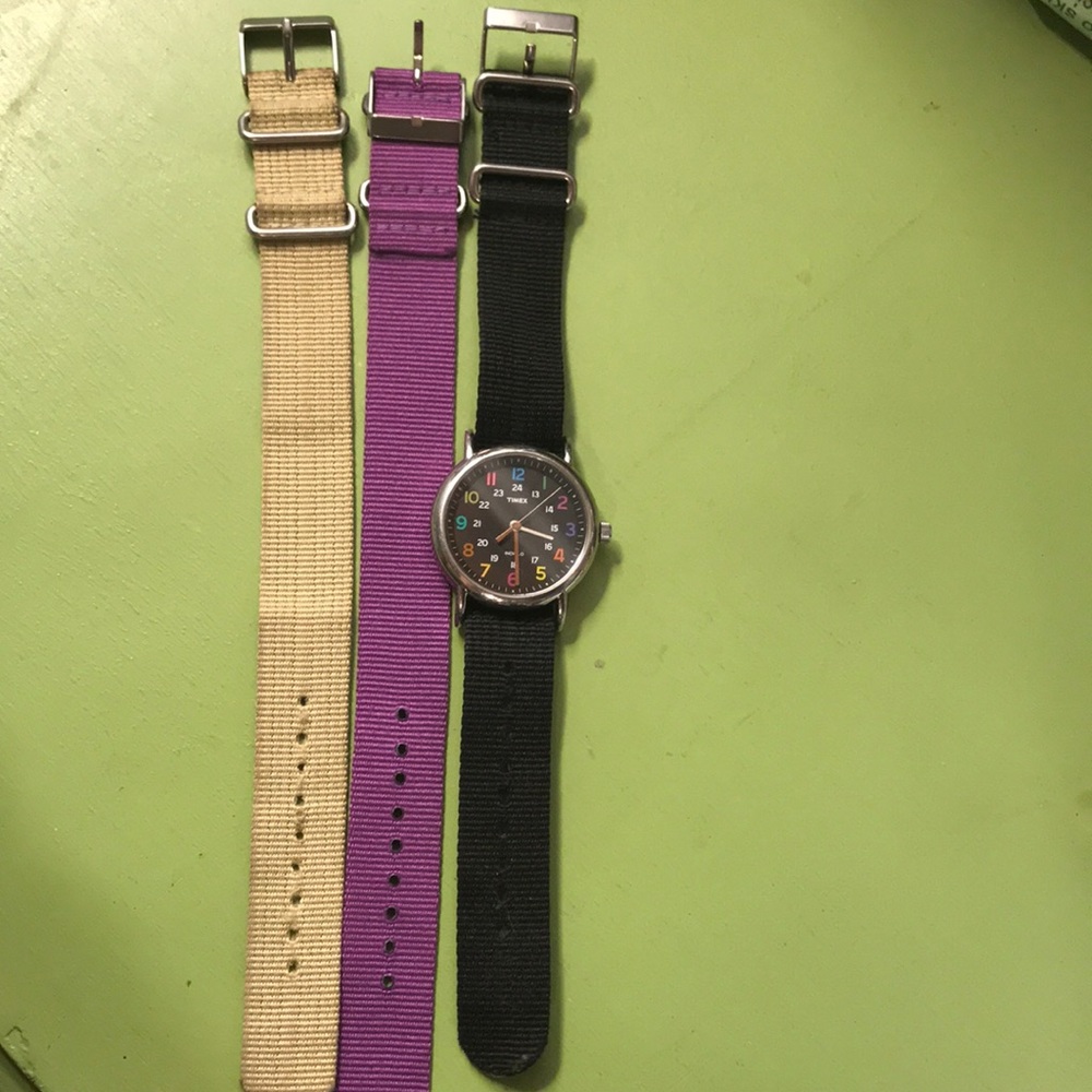 Timex multicolor weekender watch